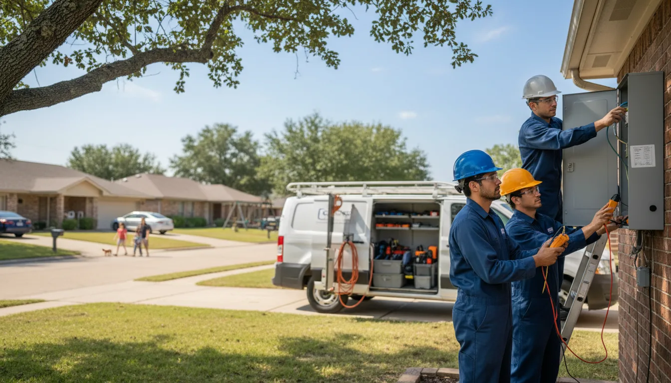 Certified electrician providing emergency electrical services in New Bedford, IL